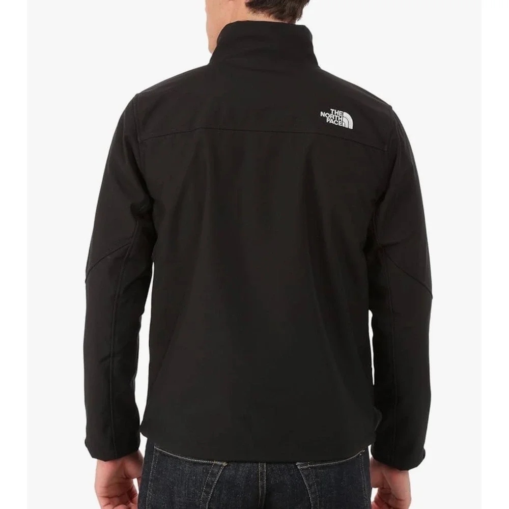 NORTH FACE Men's Jacket Apex Chromium Thermal Full Zip Windwall Black Large